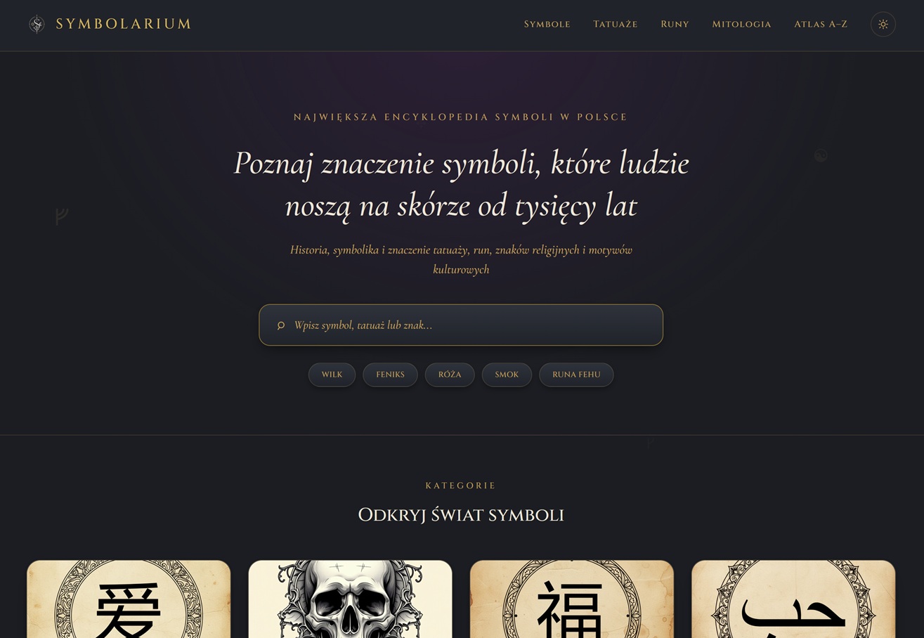 Strona główna Symbolarium — encyklopedia znaczeń tatuaży i symboli